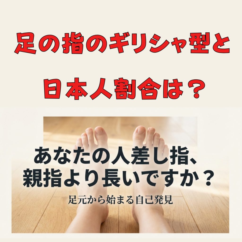 足の指のギリシャ型と日本人割合は？ルーツや靴選びを解説