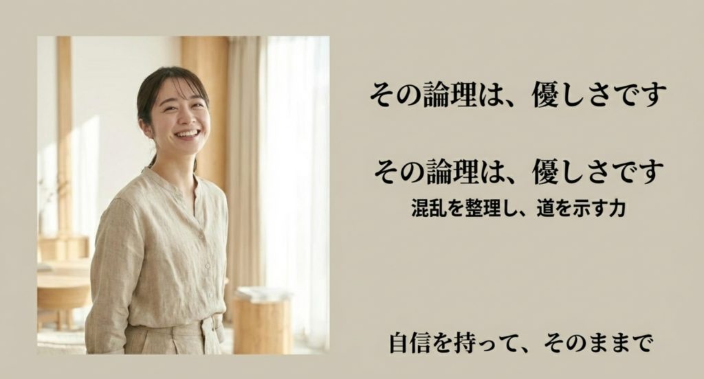 才能を輝かせるささ脳女の性格との上手な付き合い方を示す画像。