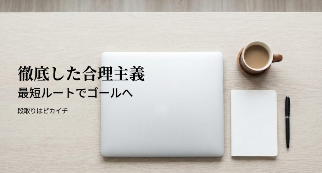 合理主義で完璧主義な長所と短所を示す画像。