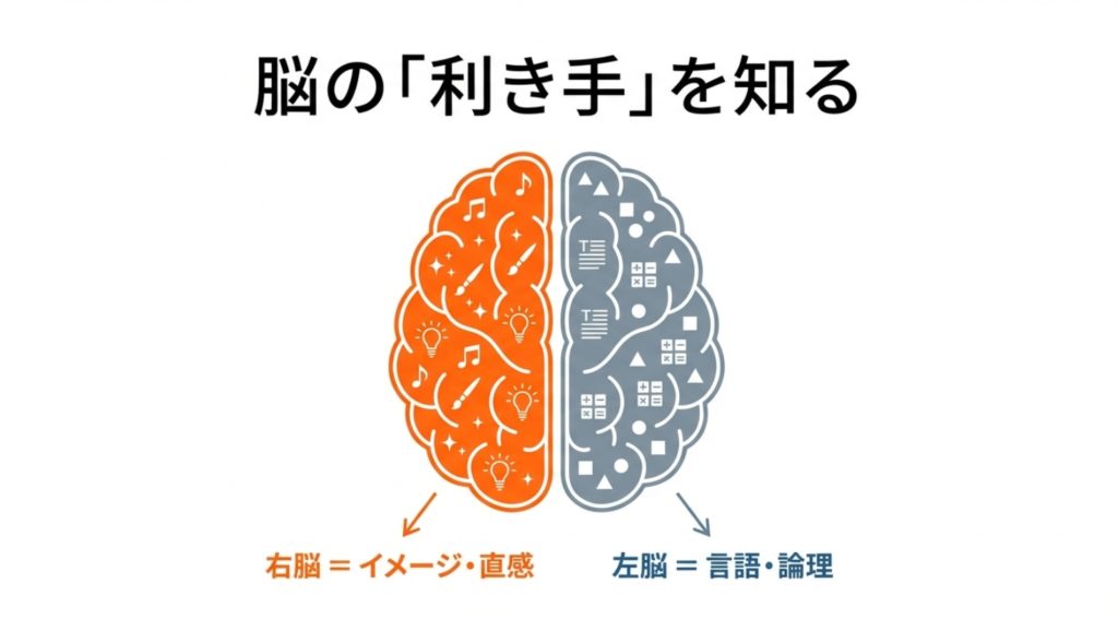 右脳派左脳派の根拠と利き脳診断の仕組み