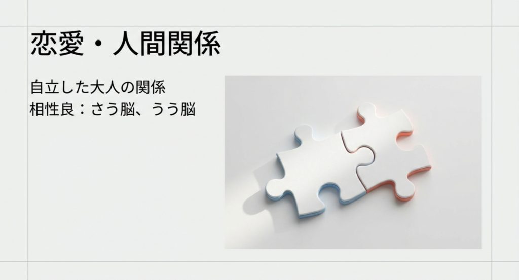 さう男とさう女の恋愛傾向と相性の良いタイプを示す画像。