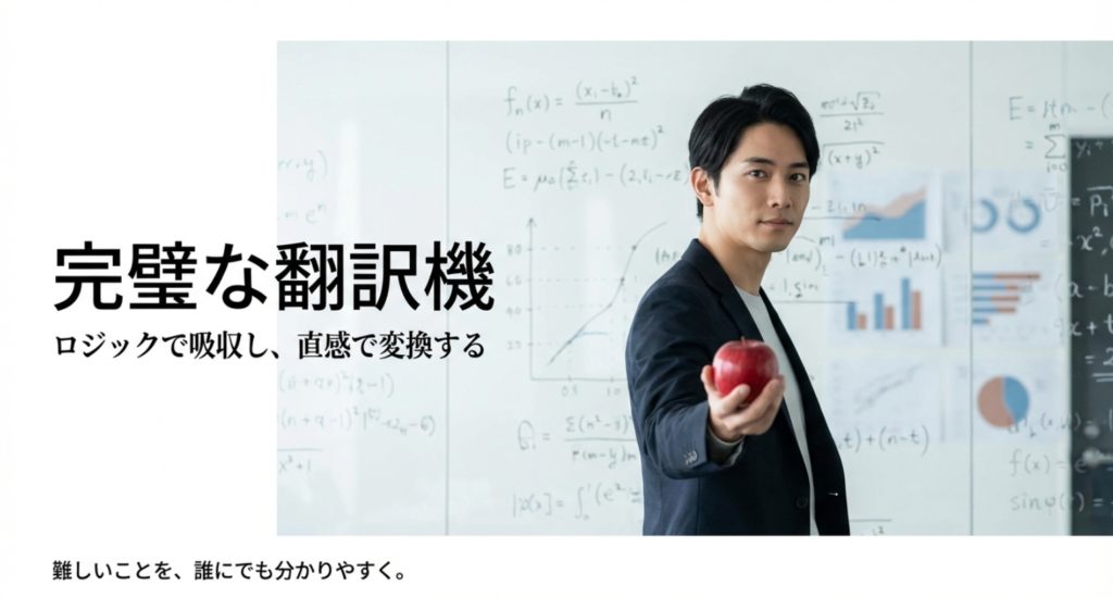 柔軟な対応力とバランス感覚に優れた強みを示す画像。