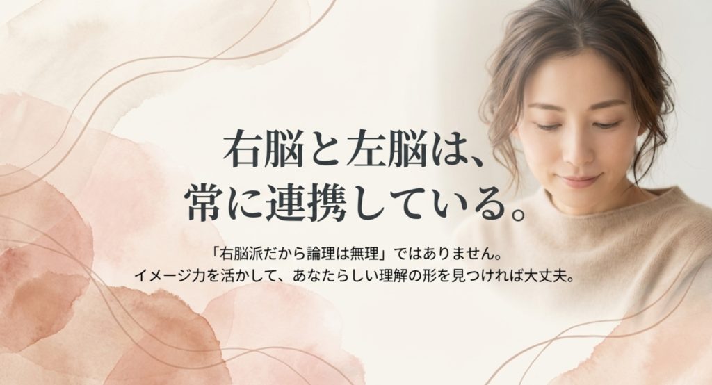 科学的視点で見るうう脳女の情報の取り扱いを示す画像。