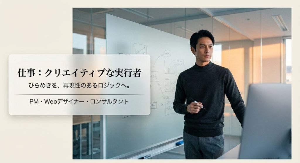 感性と構造化スキルを活かせるうさ脳男の適職と仕事を示す画像。