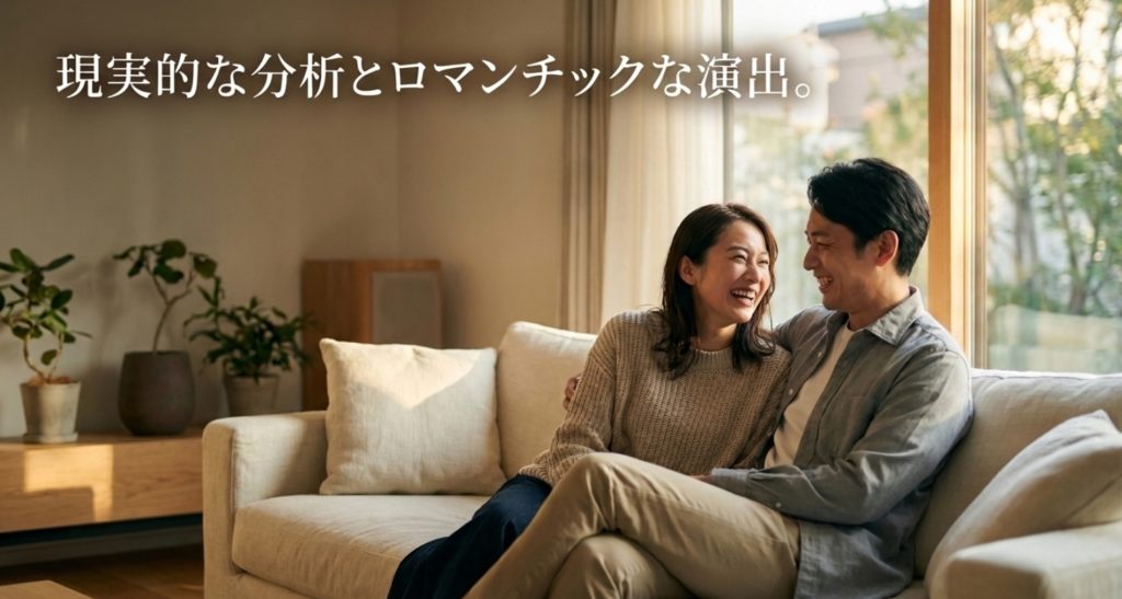 恋愛相性が良いタイプと長続きする関係の築き方を示す画像。