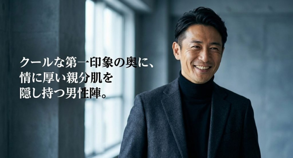 さう男に共通するクールな戦略家としての側面を示す画像。